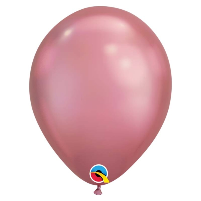 25 globos cromados morados 