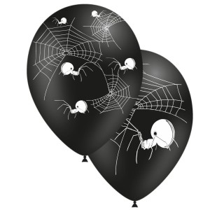 8 globos de araa negra