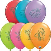 50 globos de dinosaurio