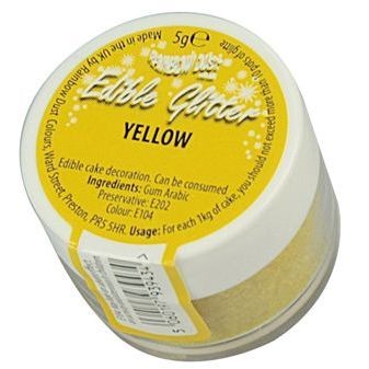Purpurina Comestible en Polvo Amarilla (5 g) 