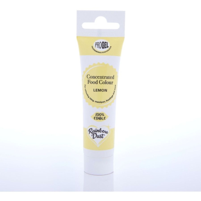 Tubo colorante amarillo limn Progel 