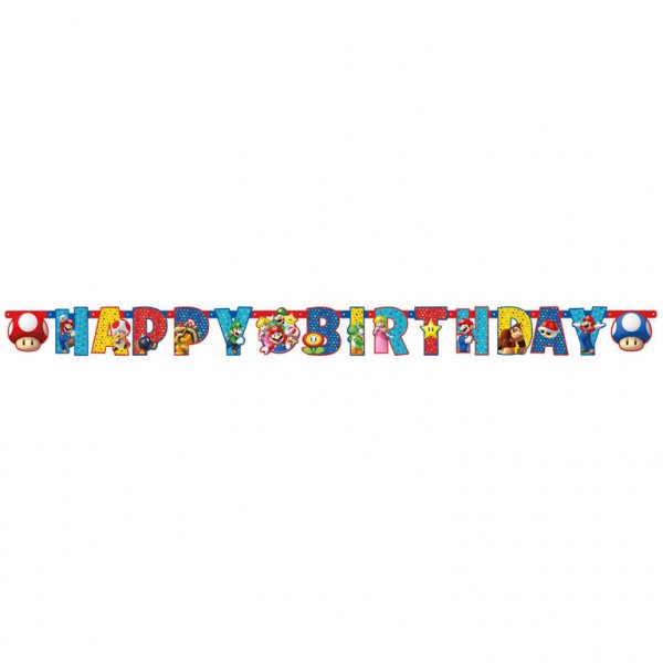 Guirnalda Happy Birthday Mario Party (1, 90m) 