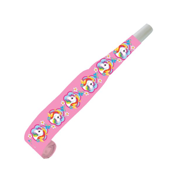 8 Matasuegras Unicornio Arcoiris 