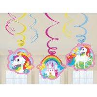 Contiene : 1 x 6 guirnaldas en espiral de unicornio arcoris