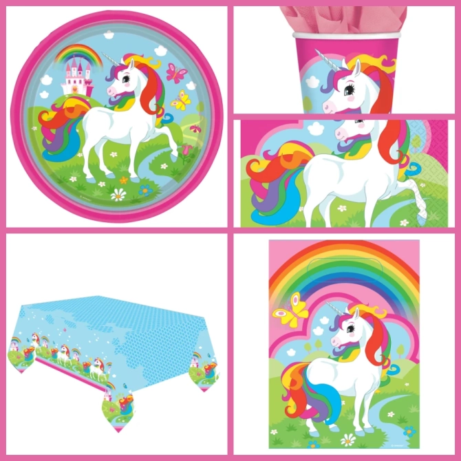 Grande Party Box con unicornio arco�ris 
