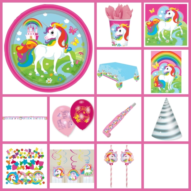 Maxi Party Box Unicornio Arcoiris 