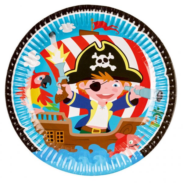 8 platos de Pirata y amigos 