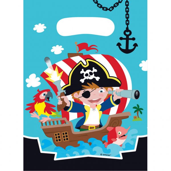 8 bolsas de regalo de Little Pirate and Friends 