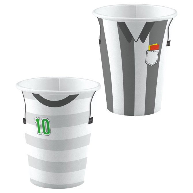 8 vasos de partidos de ftbol 