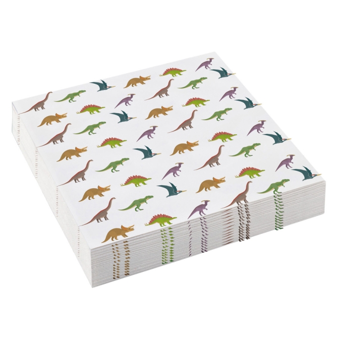20 servilletas pequeas Happy Dino 