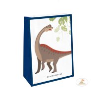 4 bolsas de regalo Happy Dino - Papel