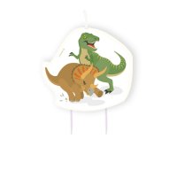 1 Vela Maxi Happy Dino (8,5 cm)