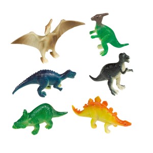 8 figuras Happy Dino (6 cm) - Plstico