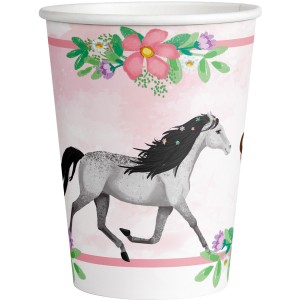 8 vasos de caballo