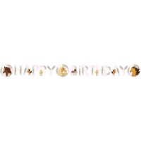 Guirnalda de letras Happy Birthday Horse