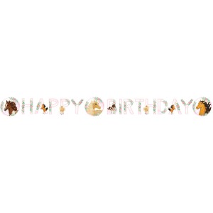 Guirnalda de letras Happy Birthday Horse