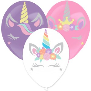 Set de 3 Globos para Decorar Unicornio