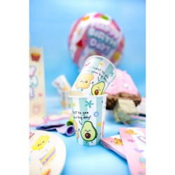 8 vasos de fiesta Kawaii. n�1