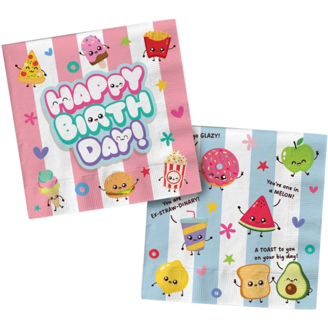20 servilletas de fiesta Kawaii 