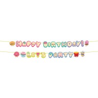 Contiene : 1 x Guirnaldas de letras para fiestas Kawaii