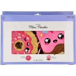 2 mini piñatas de tirar, donas y helados, fiesta Kawaii. n°7