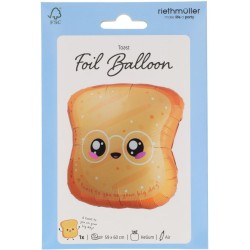 Globo de helio de aluminio con forma de tostada,  estilo Kawaii,  60 cm.. n�1