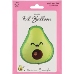 Globo de helio de aluminio Aguacate Kawaii Party � 60 cm. n�1