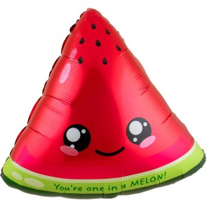 Globo de helio de aluminio Sand�a Kawaii Party � 60 cm