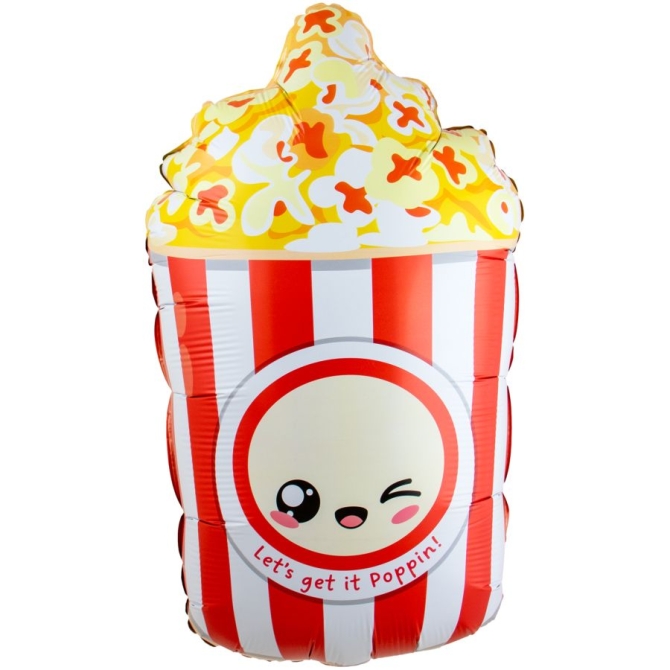 Globo de helio de aluminio Palomitas Kawaii Party � 58 cm 