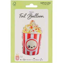 Globo de helio de aluminio Palomitas Kawaii Party � 58 cm. n�1