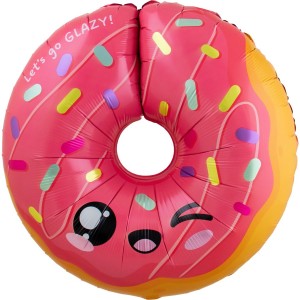 Globo de helio de aluminio Donut Kawaii Party � �59 cm