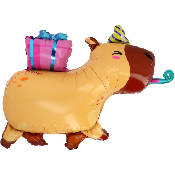 Globo de helio de aluminio Capibara Kawaii Party � 69 cm 