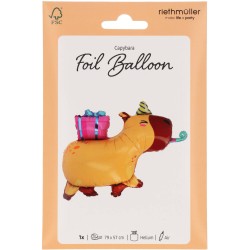 Globo de helio de aluminio Capibara Kawaii Party � 69 cm. n�1