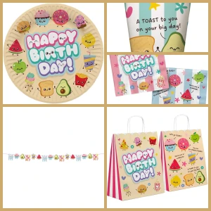 Caja grande para fiestas Kawaii