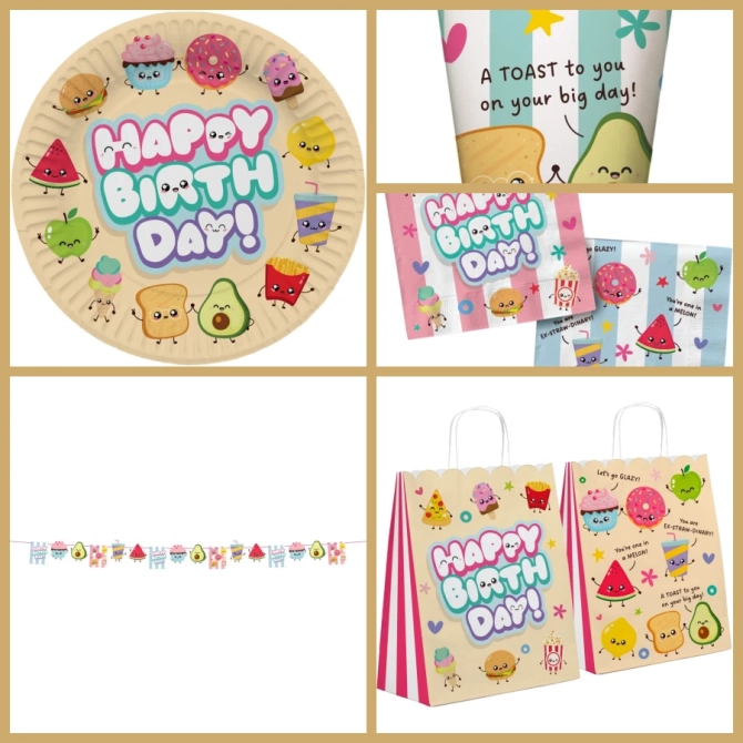 Caja grande para fiestas Kawaii 