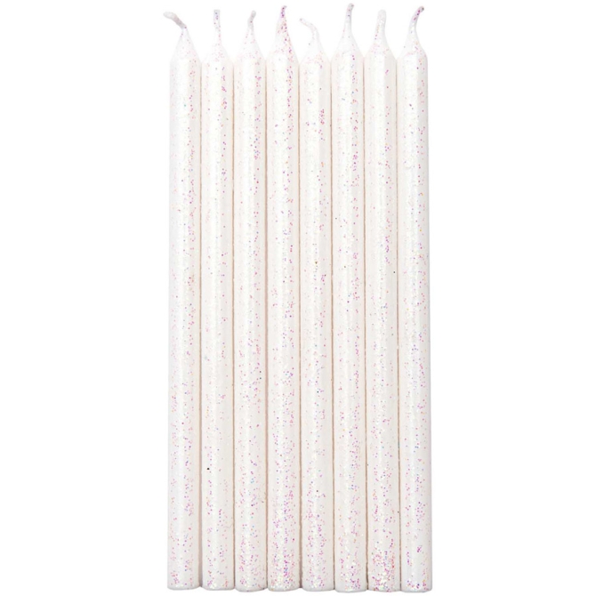 16 Velas Elegance (12 cm) - Blanco Espumoso 