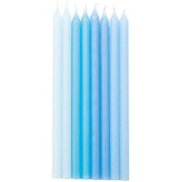16 Velas Elegancia (12 cm) - Armonía Azul