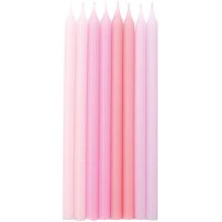 16 Velas Elegance (12 cm) - Armona rosa pastel