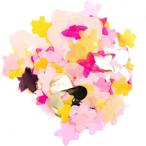 Mezcla de Confeti Flores - Rosa
