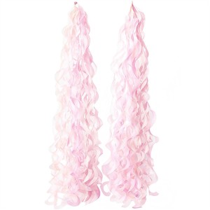 2 Suspensiones Espirales - Seda Rosa