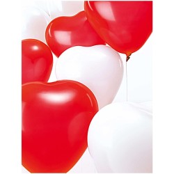 12 Globos Corazn - Rojo. n1