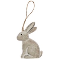 1 Conejo para Colgar en Madera (10 cm) - Nature