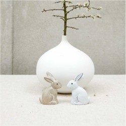1 Conejo Colgante de Madera (10 cm) - Blanco. n°4
