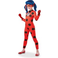 Disfraz Tikki Ladybug + guantes Talla 7-8 aos