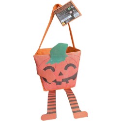 Bolsa de dulces de calabaza con brazos y piernas. n1