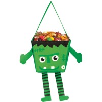 Bolsa de dulces del monstruo de Frankenstein con brazos y piernas