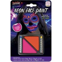 Paleta de colores rosa nen y naranja
