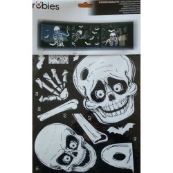 Pegatinas de esqueleto para ventana. n1