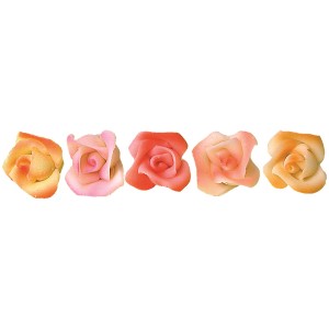 5 Rosas (4 cm) - Mazapn
