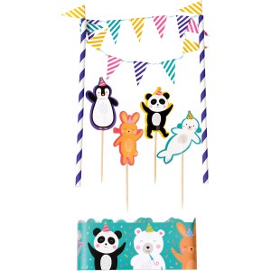Kit de decoracin de Tartas de fiesta Panda